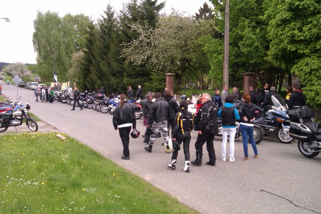 Žehnání motorkám ve Strmilově, 12.5.2013